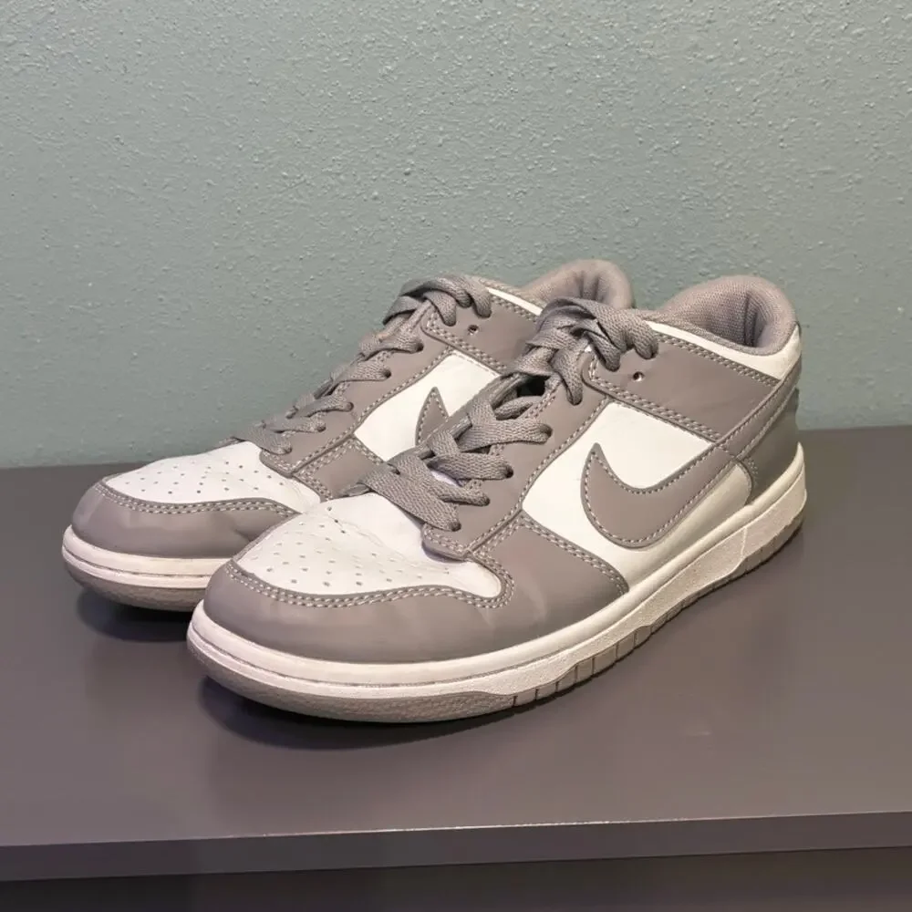 Nike Dunk Low Retro Grey Fog White Size 7 Mens Athletic Sneakers Causal Shoes - Picture 4 of 8